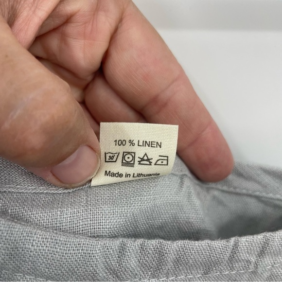 Linen Cloud gray 100% Linen dress from home to home Sz S made in Lithuania - Picture 4 of 6